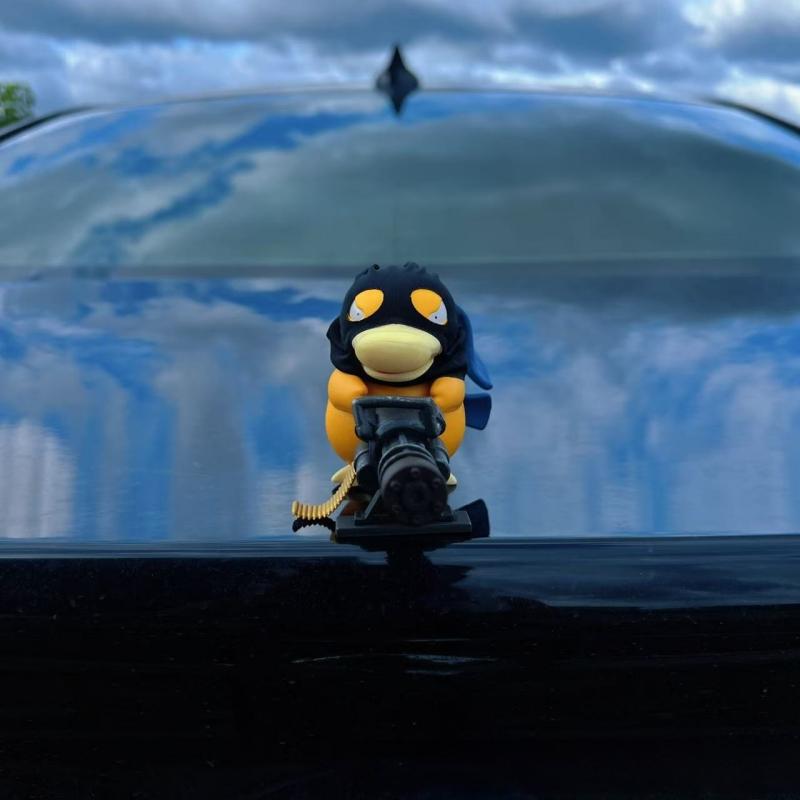 Hot Sale Pokemon Serie Psyduck Gatling Gun Figure Toys Cute Duck Collection Creative Models Anime Peripheral Ornaments Boy Gifts