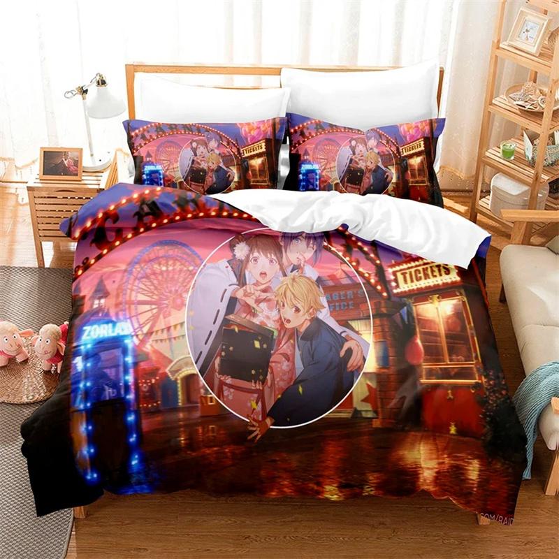 

Комплект постельного белья Noragami Yato с 3D-печатью, Пододеяльник Одеяло Комплект для кровати Наволочка, Размер Кинг Квин Твин, Для мальчиков девочек взрослых 135x200cm 2pcs