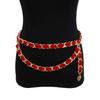 Korean Style Waist Chain Women's Fashionable Simple Temperament Decorative Dress Metal Braided Chain Tassels with Skirt Waist Decoration