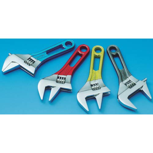 Super Wide Adjustable Wrench, Short Type (Yellow), Opening: 0-30