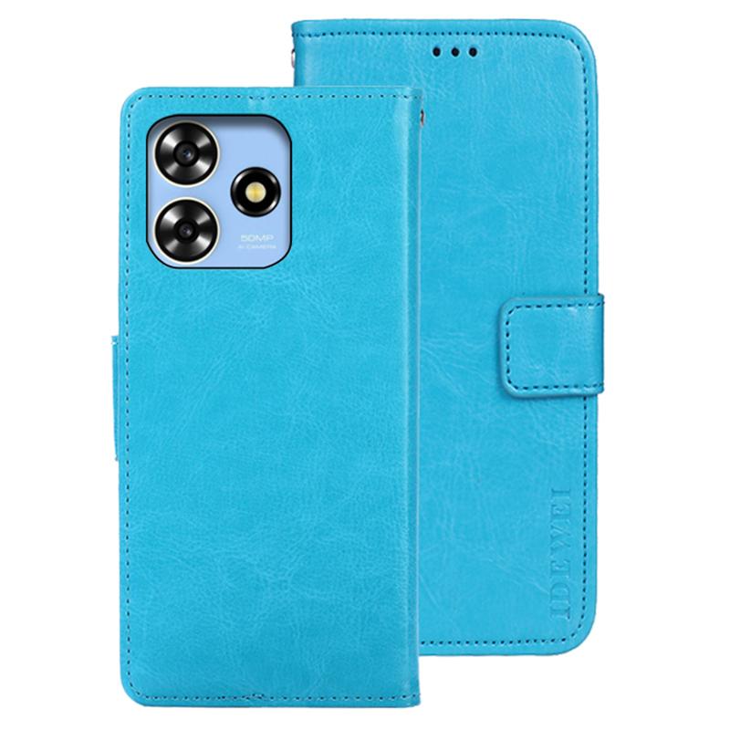 IDEWEI dla ZTE Blade V50 Design 4G Folio Flip skórzany portfel etui Crazy Horse Texture