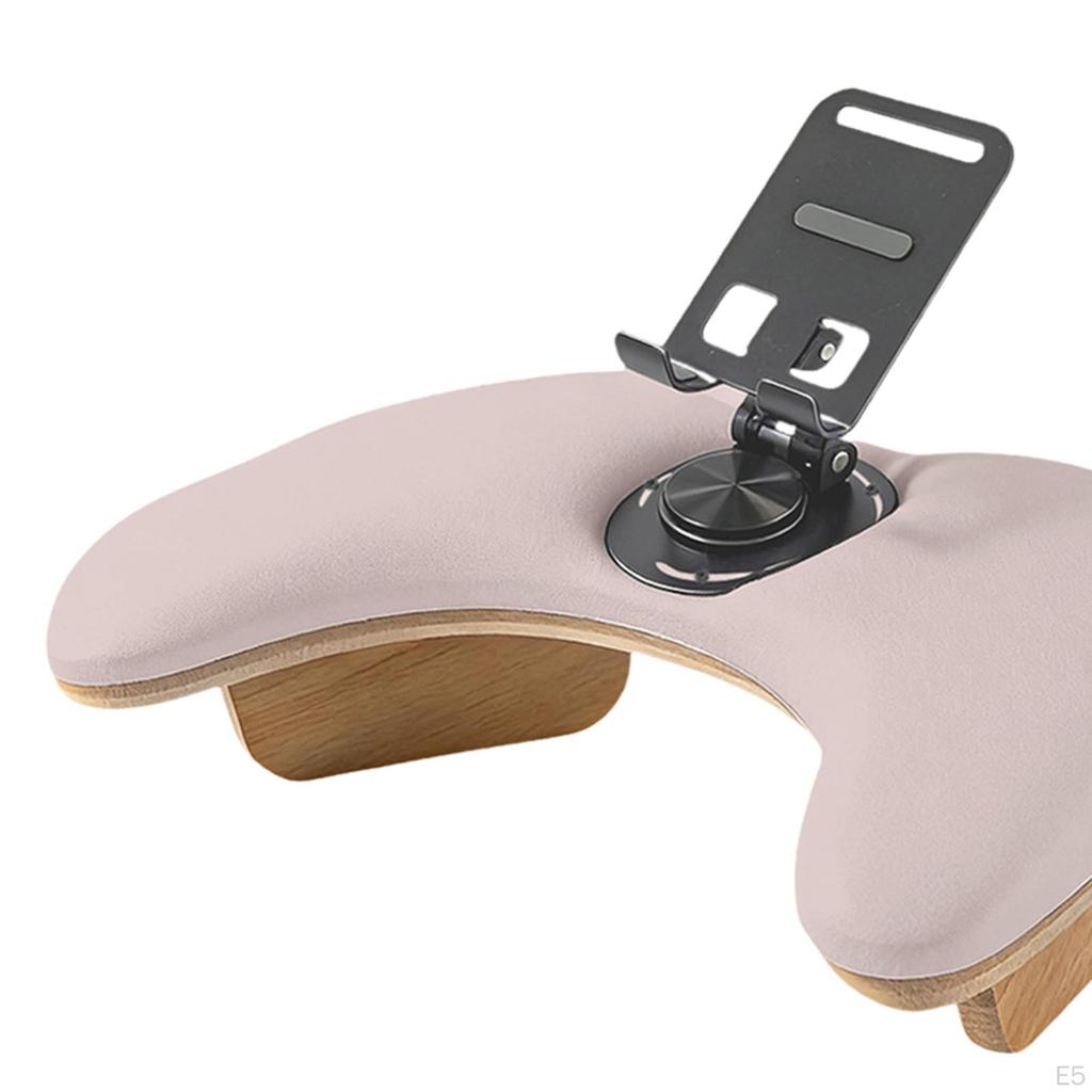 Arm Rest for Nails Tech Armrest with Rotating Phone Holder,Sturdy,Professional,Comfortable,Hand