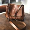 Jednoduchá dámská kabelka z pravé kůže Volný čas Univerzální přírodní pravá hovězí kůže Jednobarevné kabelky přes rameno a crossbody