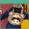 Same Star Style Cartoon Furry Bear Backpack Large Capacity Doll Shoulder Bag