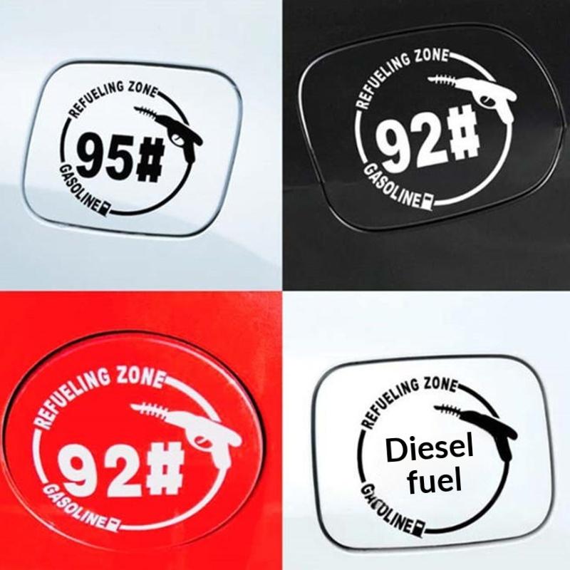 1 stk. "Tankningszone 95#" Klistermærke, Vandtæt Vinyl Dekal, Auto Klistermærke til Bil, Brændstofentusiast Cool Personlig Dekoration
