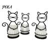 Textured Flower Pots Cat Pot Holder, Multifunctional Desktop Vase Pen Organizer for PLA Small Plants, Minimalist Stand with Pots, Home Decor