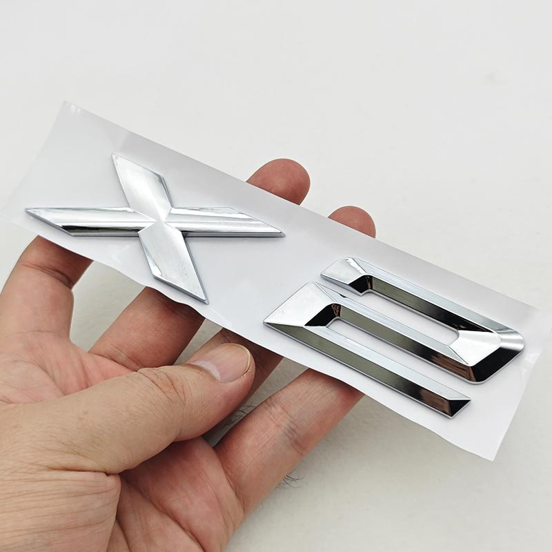 New 3D ABS Car Rear Trunk Logo X1 X3 X5 X6 X7 GT Z4 Emblem Badge Sticker For BMW U11 F39 G01 G45 F26 G02 G05 G06 G07 Accessories