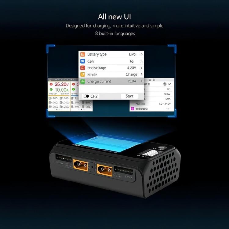 M6D 500W 15A For 1-6S Lipo Battery Two Channel MINI Smart Chargers Discharger