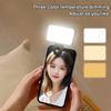 Mini Selfie Fill Light TYPE-C Rechargeable 3 Color  Adjustable Brightness Clip On For Mobile Phone Computer Fill Lighting