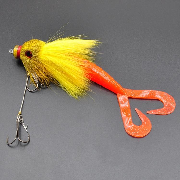 Tear Resistant Fishing Baits Realistic Appearance Soft Lures with Furry Exterior Strong Construction For Extended Use