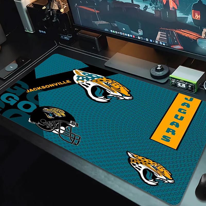 Jacksonville Jaguars Color Mouse Pad Large Gaming Table Cushion Non-slip Laptop Tablet Big Mousepad XXL Mat Mini PC Playmat With Lock Edge