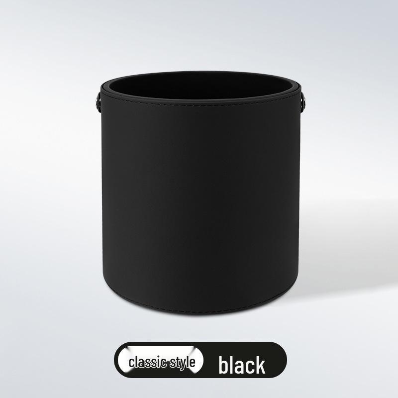 Leather Multifunctional Car Trash Can & Storage Bucket