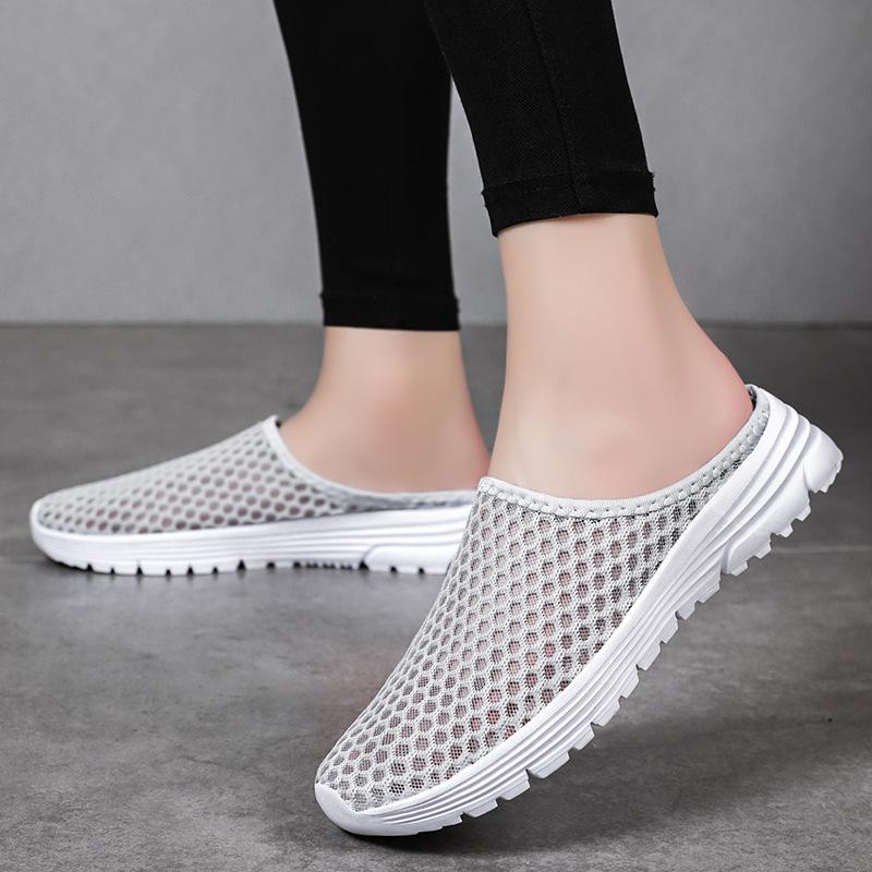 Large-sized Breathable Mesh Slippers, Casual Sports Slippers