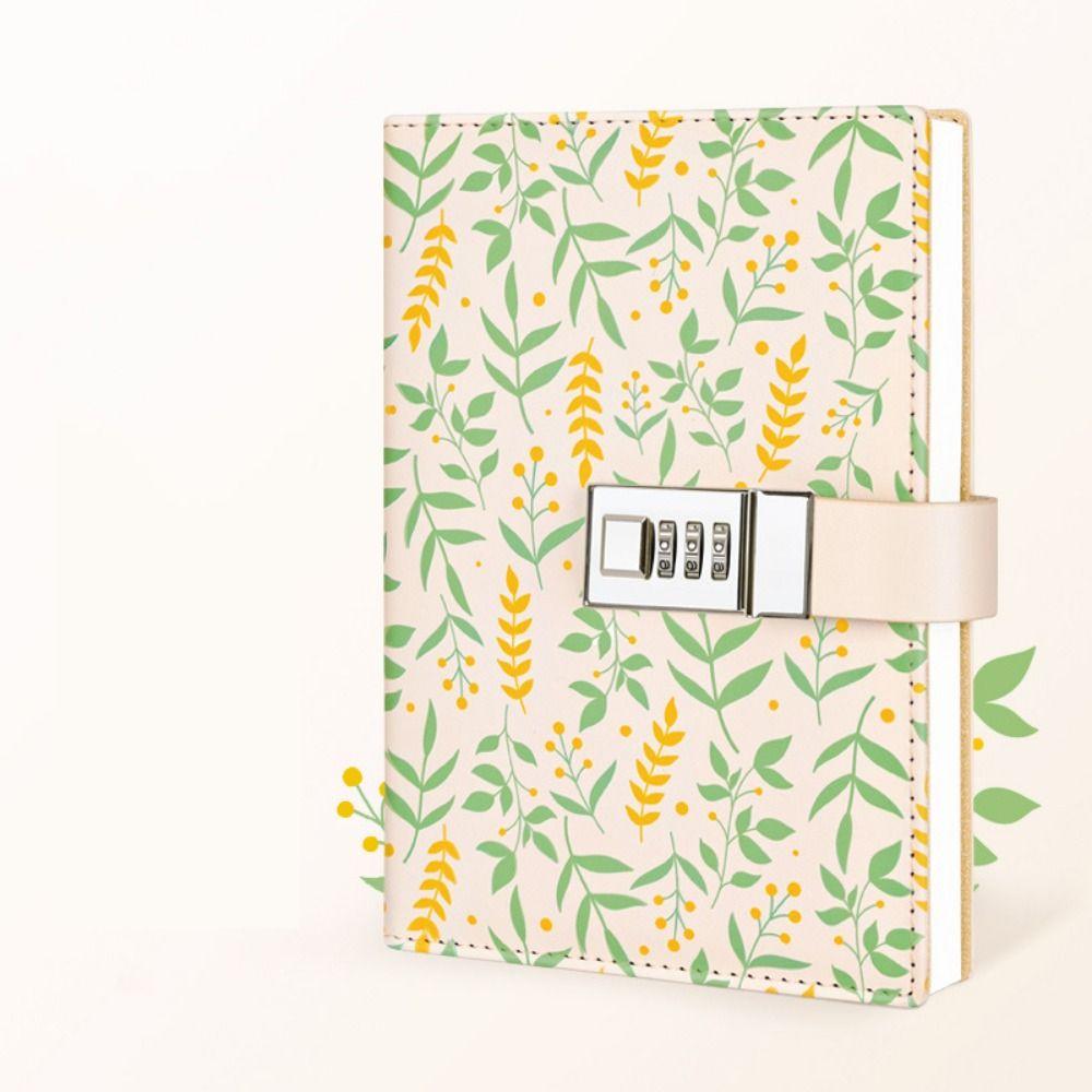 Thickened B6 Notebook 224 Pages Student Notepad Password Book with Lock  Office School Supplies
