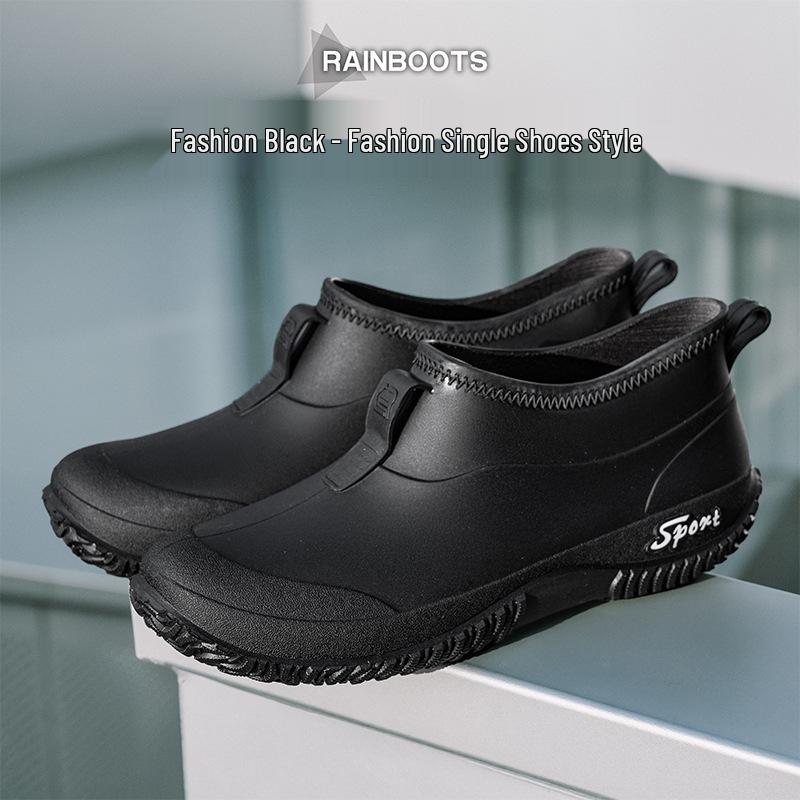 

Men s Waterproof Camouflage Ankle Rain Boots—Non-slip, Wear-resistant, Ideal for Outdoor and Fishing Activities. 43