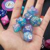 Koundeneko Polyhedral Dice, 2 Sets (14 Dice), 4-Sided, 6-Sided, 8-Sided, 10-Sided, 12-Sided, 20-Sided, Mythology, TRPG, MTG, Board Game, Card Game, Ta