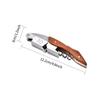 Stainless Steel Corkscrew Wine Key Beer Bottle Opener Foil Cutter Wood Handle Openers Waiters Wine Knife Corkscrews Sommelier
