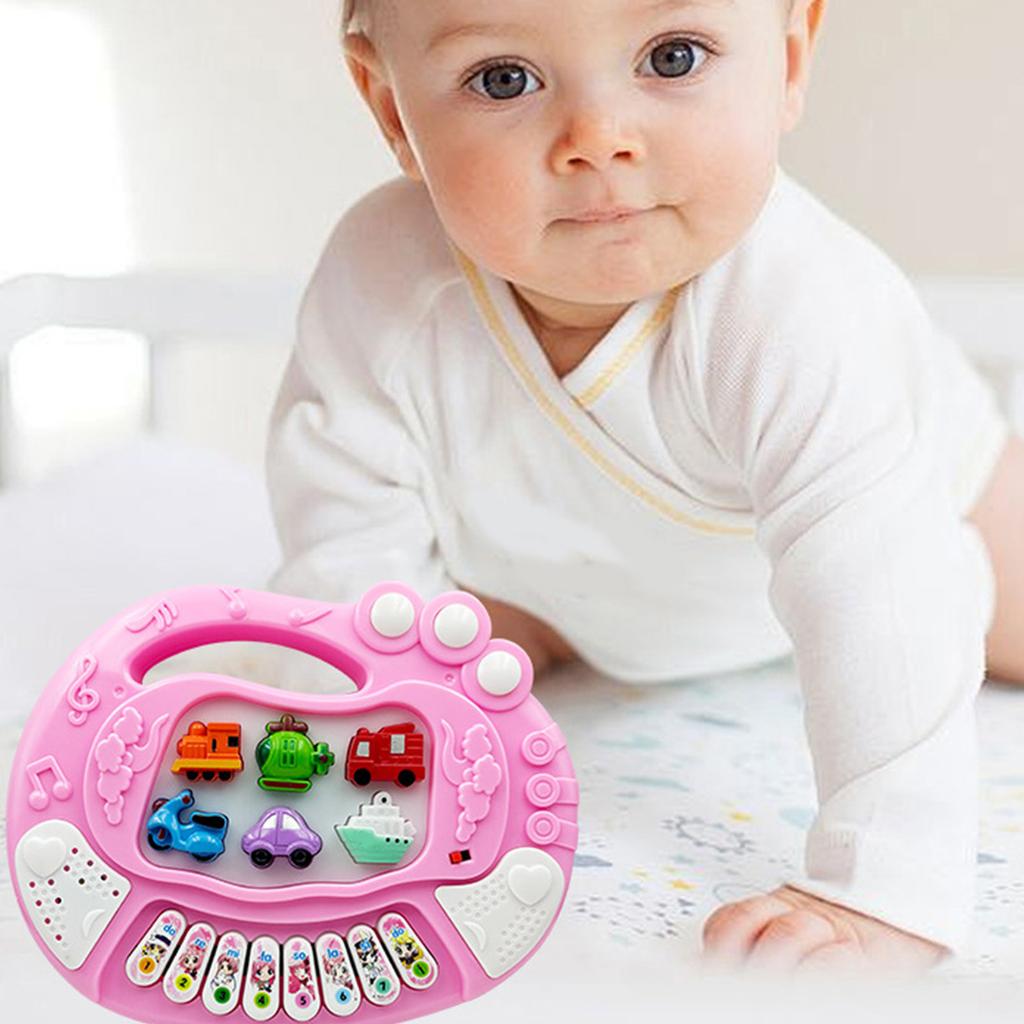 Multifunctional Children's Traffic Electronic Piano Early Education Educational Toy Music Simulation Retro Sound And Light Toy