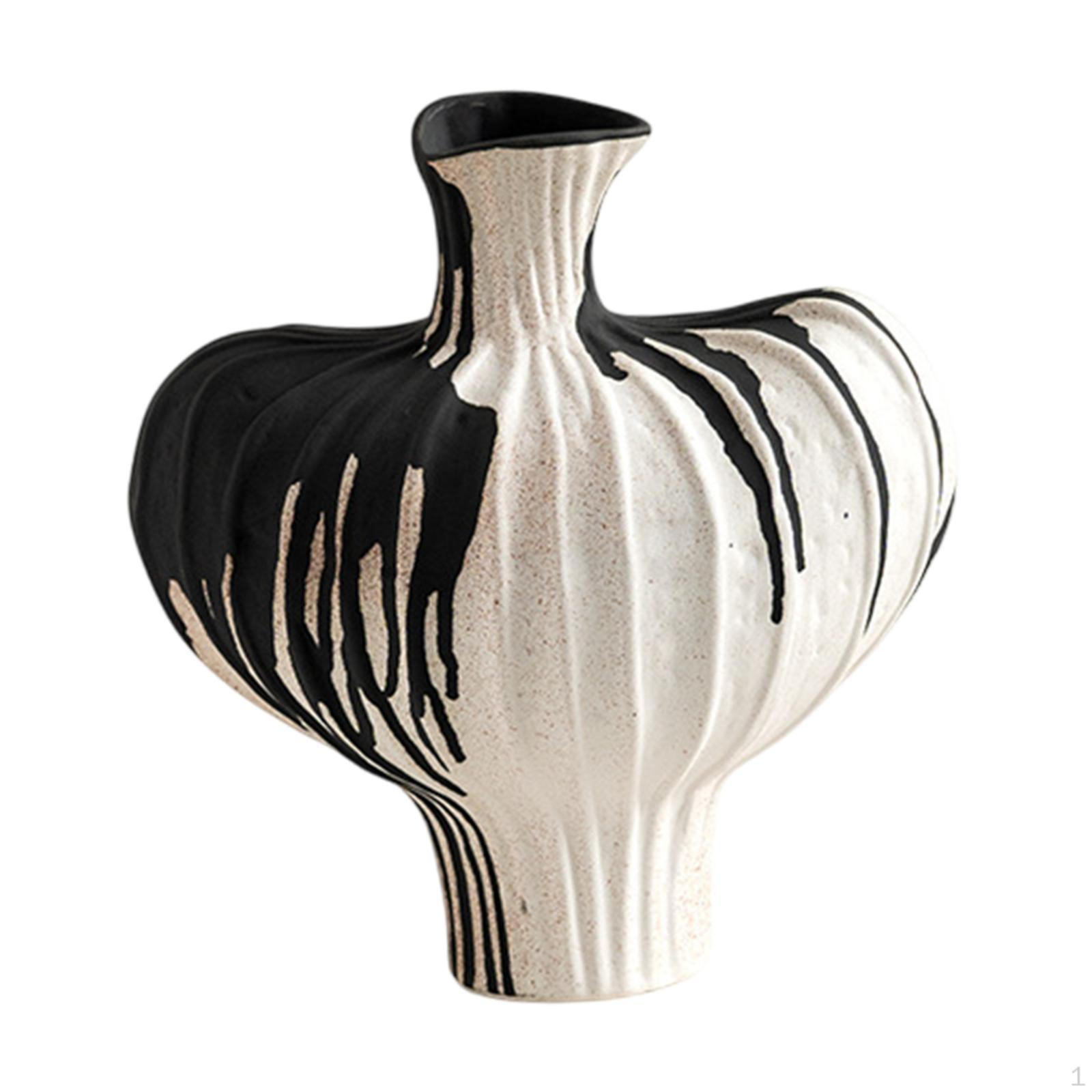 

Керамическая ваза в деревенском стиле, декоративный цветочный горшок, декоративный цветок ваби-саби на Рождество 24.5cmx16cmx25cm