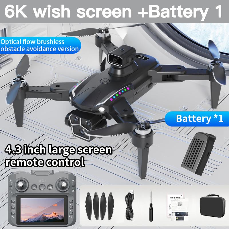 S12 Drone 8K Professional HD Camera Drones 5G WIFI Brushless 360° Infrared Obstacle Avoidance Motor Optical Large Screen Remote Control Quadcopter