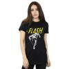 DC Comics Womens/Ladies The Flash Mono Action Pose Cotton Boyfriend T-Shirt