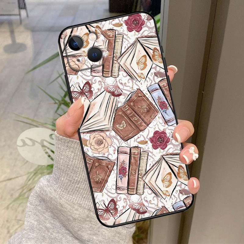 

Library Bookish Case For iPhone 17 Pro Max 16 14 13 12 11 15 Pro Max Plus 12 13 Mini 16e 17 Air Back Cover iPhone 12 mini