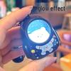 Luminous Cartoon Bear & Cat Keychain with Night Light - Cute Pendant for Backpacks and Schoolbags