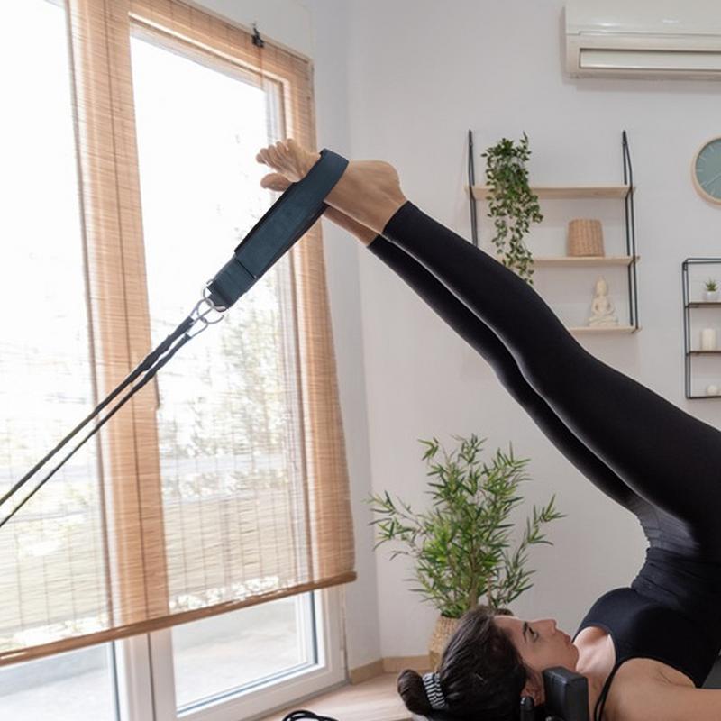 Pilates Reformer Straps Fitness Strap Pilates Equipment 2 Pcs Exercise Straps Yoga Straps D-Ring Adjustable Pilates Accessories