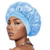 Women's wide-brimmed high-elastic hat satin nightcap hair shower cap high-end material satin hair cap