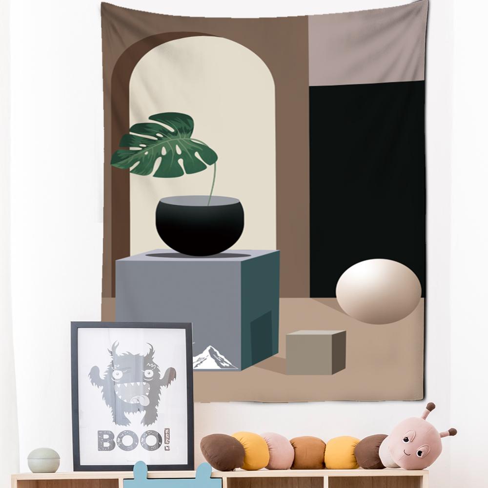 Tapiserie cu pictură în ulei, agățată pe perete, cu flori, stil boem, artă, hippie, tapiz, pentru dormitor pentru fete, decor acasă