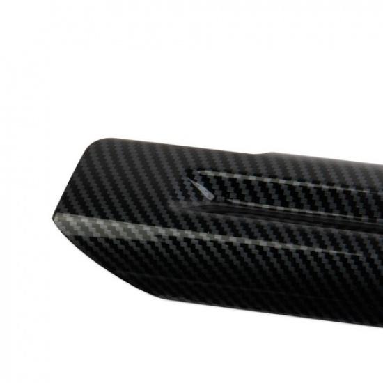 Carbon Fiber Style Inner Door Handle Panel Trim Cover for Ford Mustang 2015-2024