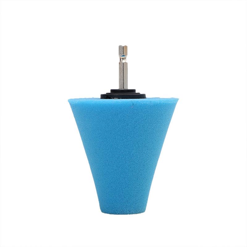 

Конические сферические полировальные губки для автомобильных колес, ручки с хвостовиком 6 мм Hexagon rod синий