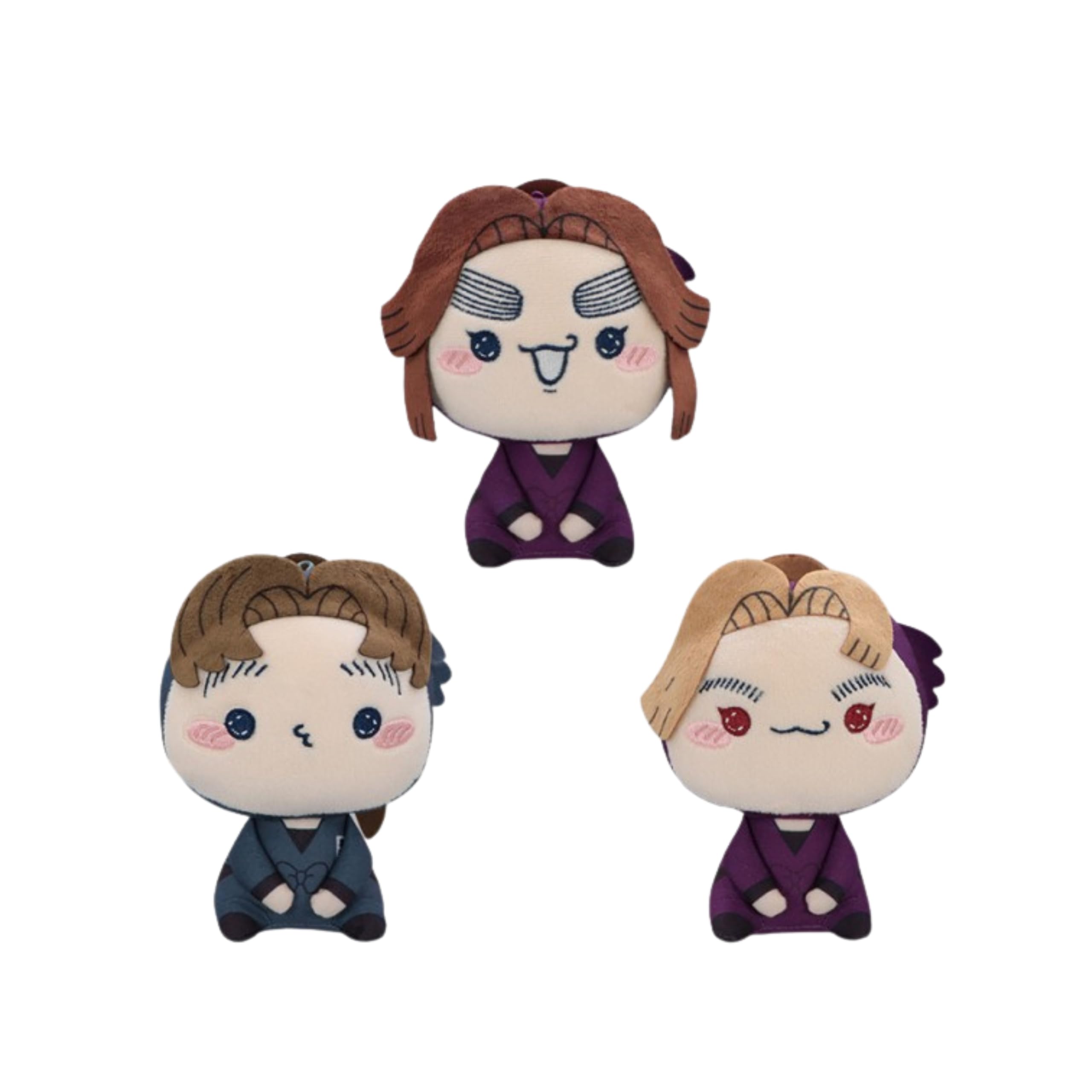 

Nintama Rantaro Mochipiko Plush Toys, 7th Edition, 3 Types (Komatsuda Shusaku, Hirataki Yashamaru, Tamura Mikiemon), Approx. 15cm, Official