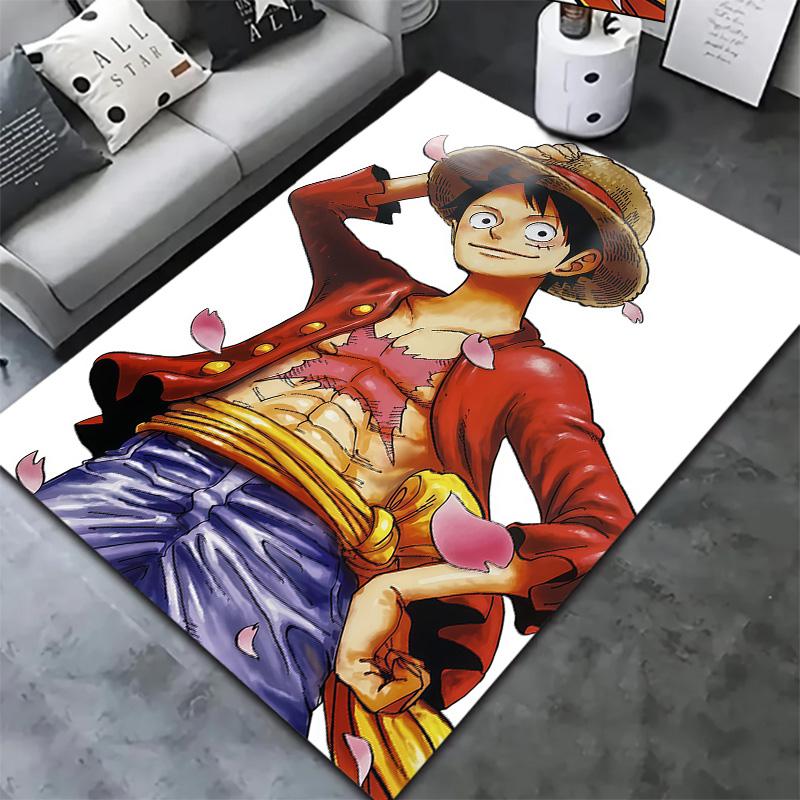 One Piece Monkey D Luffy Carpet Rug For Living Room Bedroom Home Sofa Decoration Kids Play Nonslip Floor Mat