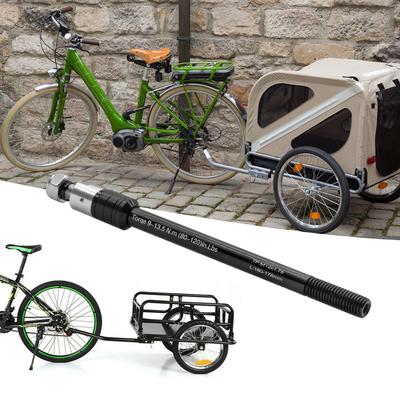 Cykelkärra Genomgående Axel 160-178mm Lastkärra Barnkärra Genomgående Axel Cykelkärra Dragkrok Axel Cykeltillbehör