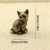 Latest Small Cat Brass Metal Statue Ornament Animal Figurines Figurine House Decoration for home decoration suitable for bedroom