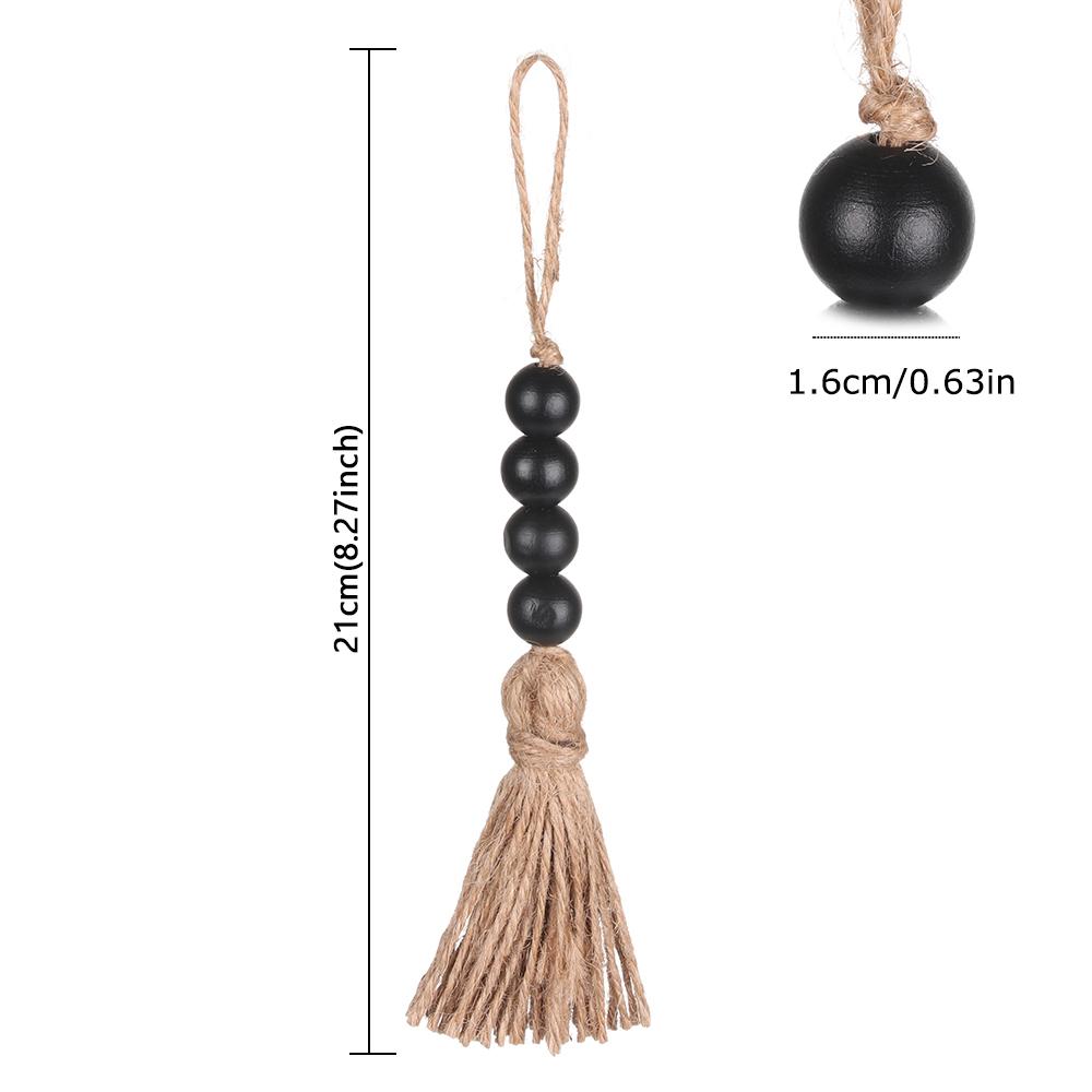 Drawer Knob Gift Handmade Clothes Rack Home Decor Hanging Decorations Closet Pendant With Tassels Wood Bead Garland