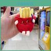 Hamburger Plush Keychain With Detachable Fries And Hot Dog For Car Bag Decor