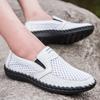 Fashion Soft Splicing Mesh Low-Top Male Casual Shoe Non Slip Fashion 2025 High Quality Designer Comfortable Size 46 Men's Leather Shoes