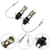 Pair H3 LED Fog Light Bulbs Conversion-Kit Super-Bright Canbus 6000K White 100W
