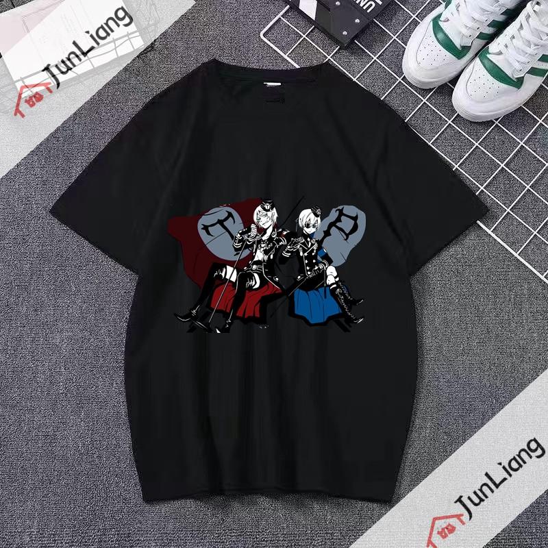 Japanese anime Black Butler cartoon comic mens Tshirt shortsleeved roundneck for streetwear menwomen clothing