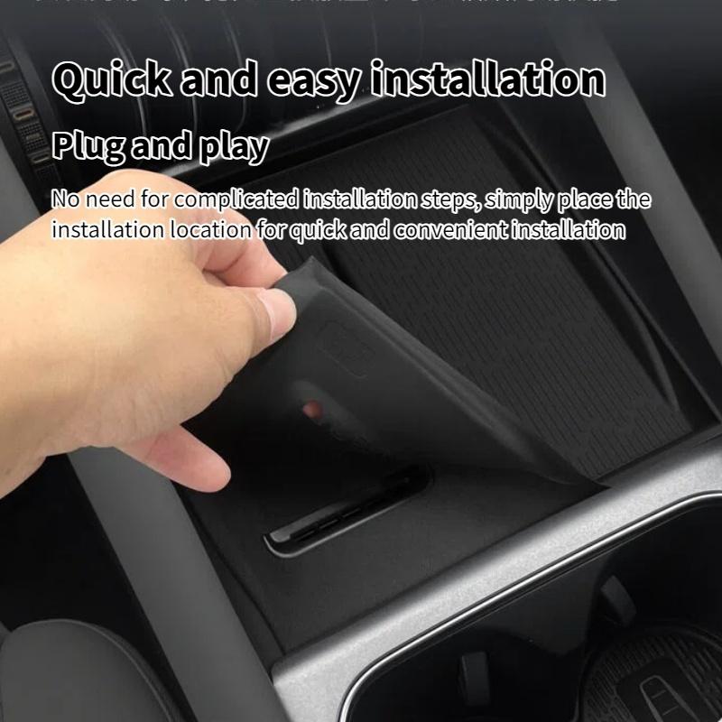 For BYD Atto 3 Evo 2025 2026 Wireless Charging Pad Car Phone Charger Anti-Slip Mat Protective Cover Auto Interior Accessories
