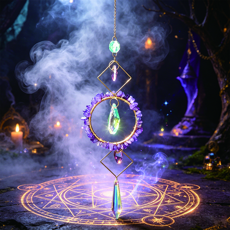 Natürlicher 7-Chakra Lebensbaum Edelstein Heilung Rohe Kristallsteine Wand Fenster Auto Hängendes Ornament für Yoga