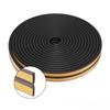 5m/10m Weather Stripping Door Seal Strip Diep Self-adhesive Draft Stopper Tape Window Insulation Noise Rubber Sealing Strip