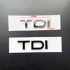 For Audi RS3 3D ABS Black Logo TDI Emblem Letters Car Trunk Badge For Audi A3 Sticker A1 A4 A5 A6 A7 A8 Q3 Q5 Q7 TDI Letters Accessories