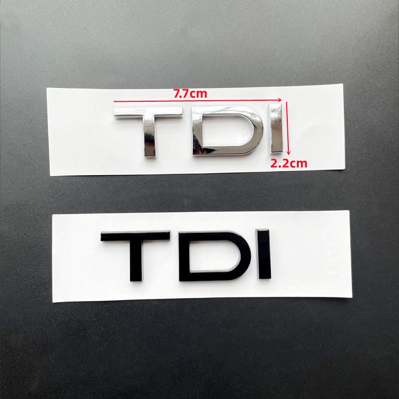 For Audi RS3 3D ABS Black Logo TDI Emblem Letters Car Trunk Badge For Audi A3 Sticker A1 A4 A5 A6 A7 A8 Q3 Q5 Q7 TDI Letters Accessories