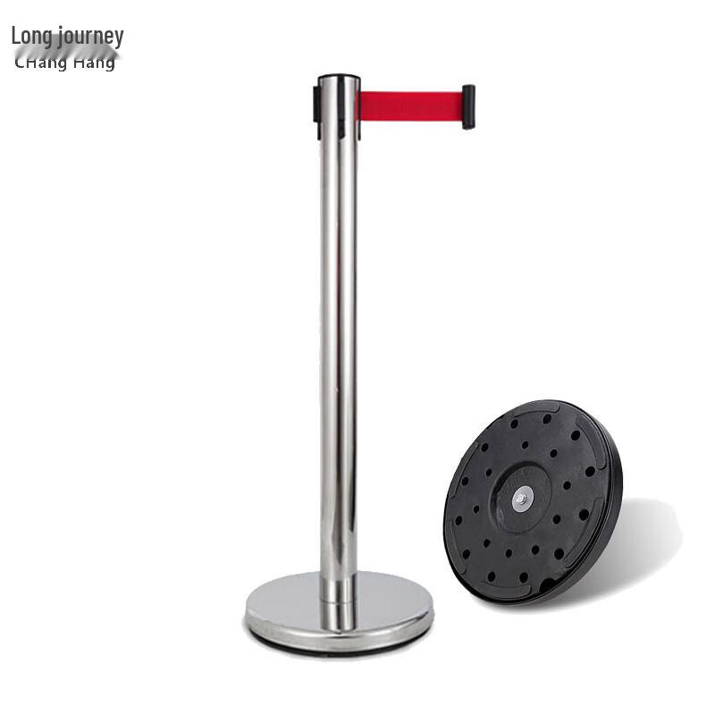 Stainless Steel Retractable Queue Barrier Post