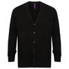 Henbury Mens Lightweight V Neck Cardigan