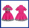 Red & Black Racing Suit for Kids: One-Piece Track-Style Outfit, Perfect for Festivals, Parties, and Performances.