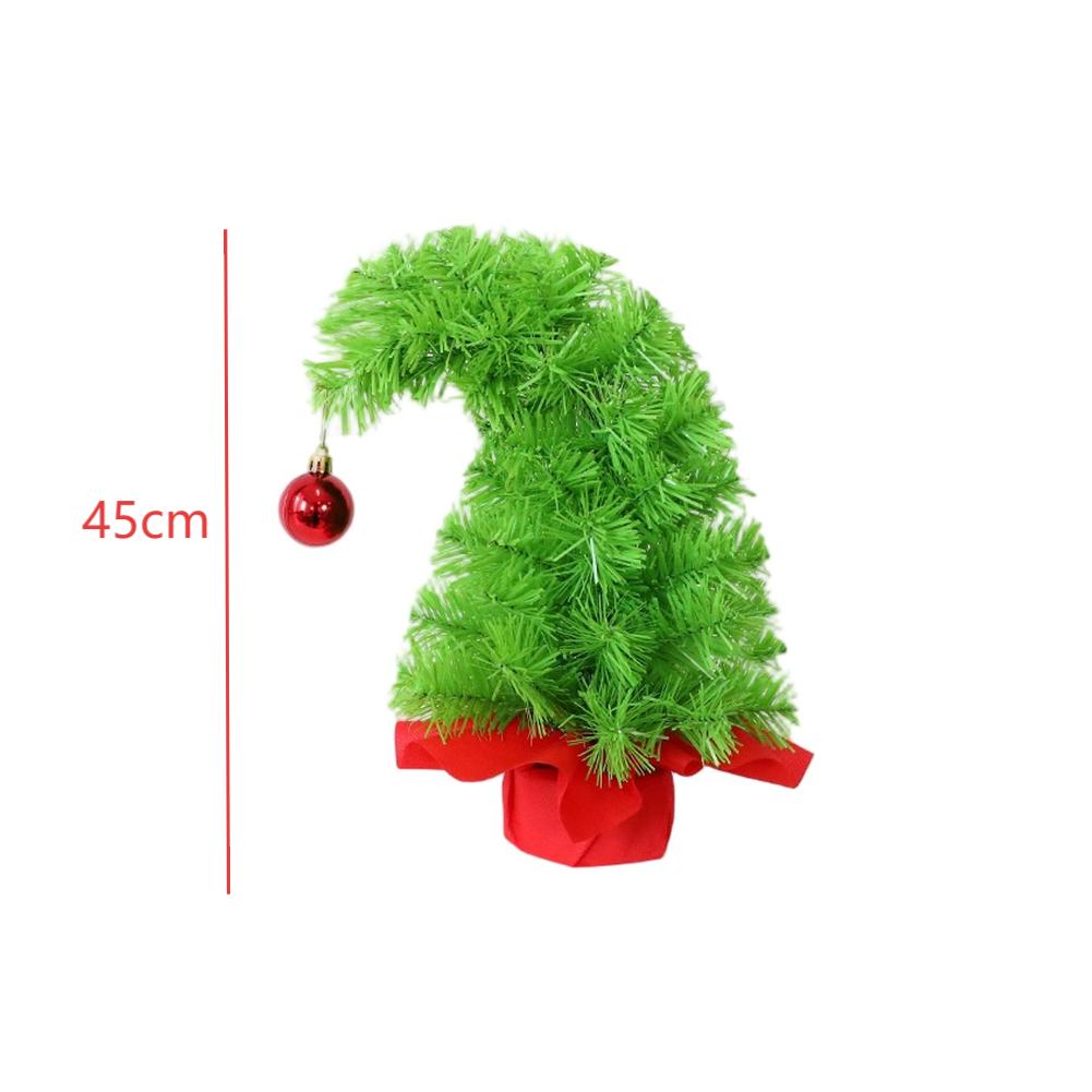 Christmas Tree Ornament PVC Desktop Ornament Flexible Branches